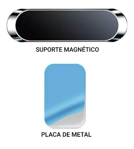 Suporte Magnético Metal + Imã Para Celular - Alta Qualidade