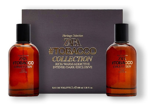 Pack Perfumes Zara Man Tobacco Collection Edt - 2x100ml