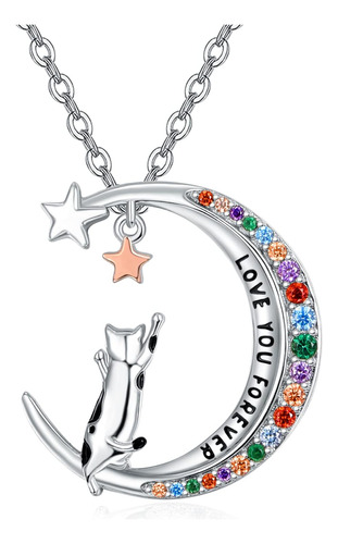 Collar De Gato Con Luna Y Estrella De Dreamboat Para Mujeres