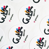 100 Stickers Adhesivos Personalizados 5x5cm