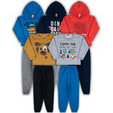 Kit 5 Conjunto Moletom Infantil Menino Inverno Atacado