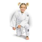 Kimono Judô Infantil Trançado Com Faixa Green Hill Branco