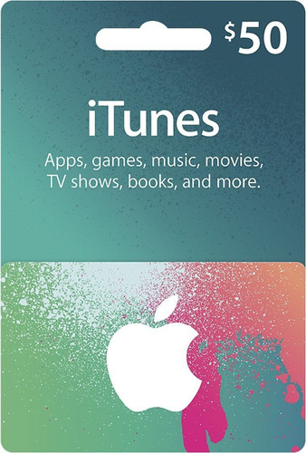 Itunes Gift Card 50 Dólares App Store Americana Usa Imediato