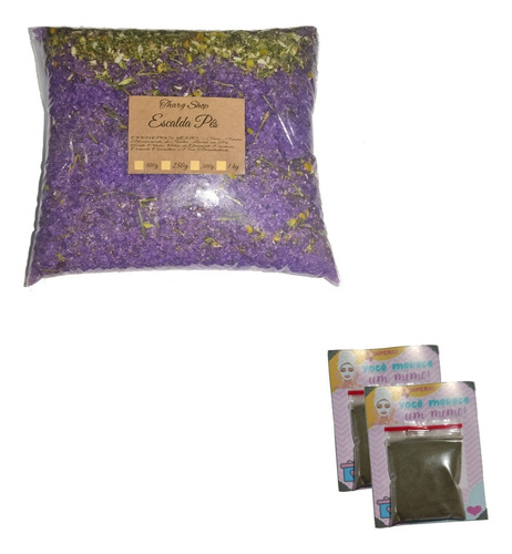 Escalda Pé Relaxante 1kg Lavanda C/ Camomila+2mimos Argila