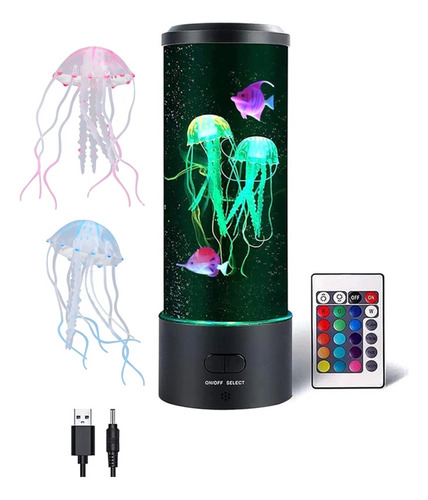 Lámpara Led Con Forma De Medusa Para Acuarios, Color