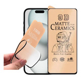 Vidrio Cerámico Matte Antihuella Para iPhone