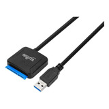 Adaptador Usb 3.0 A Sata Ssd Hdd Discos 2.5 3.5 Nisuta Color Negro