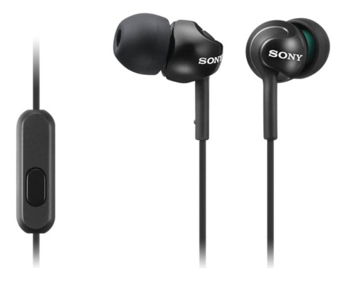 Audífonos Sony Original Serie Ex-mdr-ex110ap Color Negro