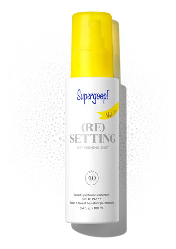 Supergoop! Defense Refresh (re) Ajuste Mist Spf 40 (3.4 Onza