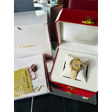 Belleza De Reloj Cartier De Dama Color Beige 