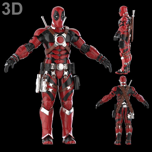 Archivo Stl Impresión 3d - Deadpool Armor Do3d