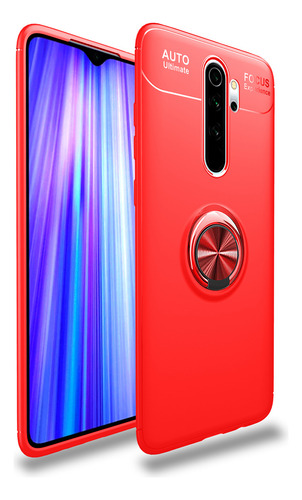 Funda Case Metal Ring + Mica 9d Para Xiaomi Redmi Note 8 Pro