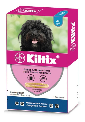 Collar Antipulgas Kiltix Perros Medianos X 48cm