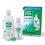 Opti-free Pure Moist 420 Ml - Solução De Limpeza Para Lentes
