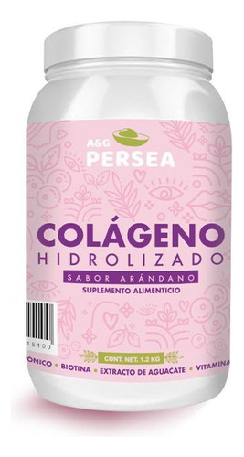 Colageno Hidrolizado Ag Persea 1.2 Kg Sabor Arandano 