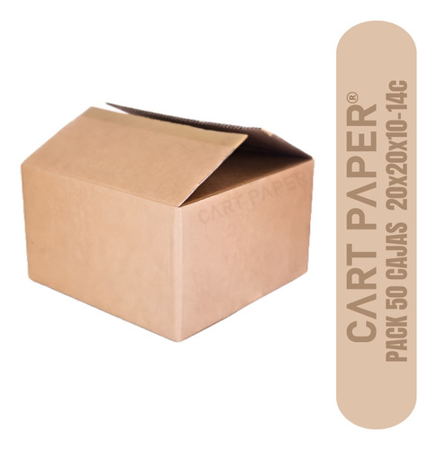 Cajas De Cartón 20x20x10/ Pack 50 Cajas / Cart Paper