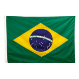 Bandeira Brasil Grande 4panos(2,56x1,80)nylon 100% Poliamida