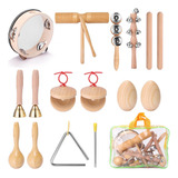 A*gift Kit De Instrumentos De Percusión De Mano For Niños,