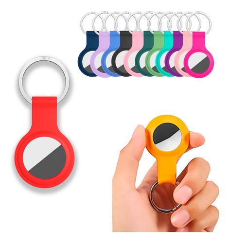 Chaveiro Case Silicone Compatível Com Airtag Luxo Proteção