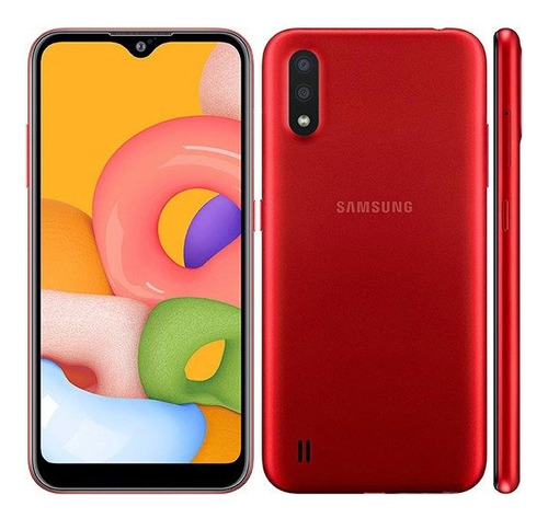 Samsung Galaxy A01 32gb Vermelho Bom - Celular Usado