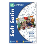 Papel Printman Inkjet 4x6 Soft Satin 100h 10mil 270g