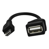 Cabo  Otg Adaptador Micro Usb V8 Para Pendrive Celular Novo