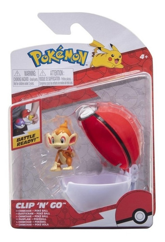 Pokémon Chinchar + Pokeball Clip N Go Jazwares