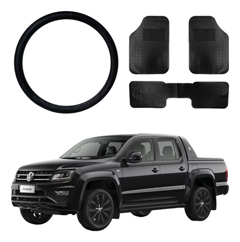 Kit Cubre Alfombra 3 Piezas + Cubre Volante Amarok