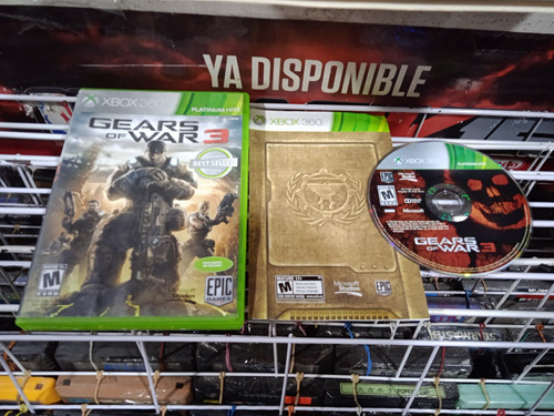 Gears Of War 3 Completo Para Xbox 360,excelente Titulo