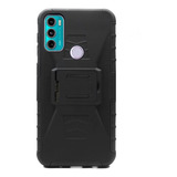 Funda Case Compatible Moto Rudo Con Clip Protector