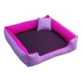 Cama Cachorro 70x70 Cama Pra Cachorro Grande Com Ziper Cor Rosa