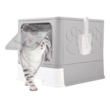 Caja De Arena Plegable Para Gatos Con Tapa, Inodoro Para Gat