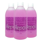 Kit 3 Removedor Esmalte Repos 500ml Solução 