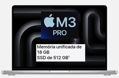 Apple Macbook Pro 14 M3 Pro 18gb Ram 512gb Silver Lacrado