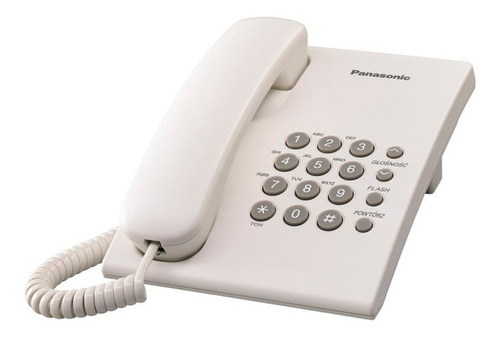 Telefono Fijo De Mesa Panasonic Kx-ts500 Color Blanco/negro