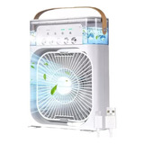 Ventilador Humificador Portátil Con Led Climatizador De Aire