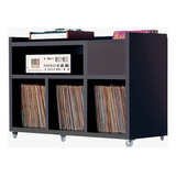 Estante Rack Para Discos Vinil E Aparelhos Getup Preto Gp25