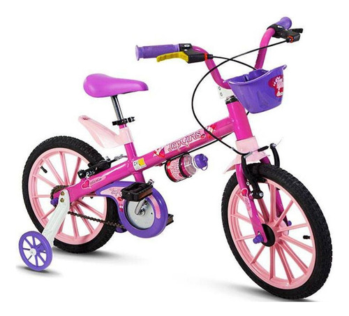Bicicleta Para Menina Top Girls Aro 16 Nathor