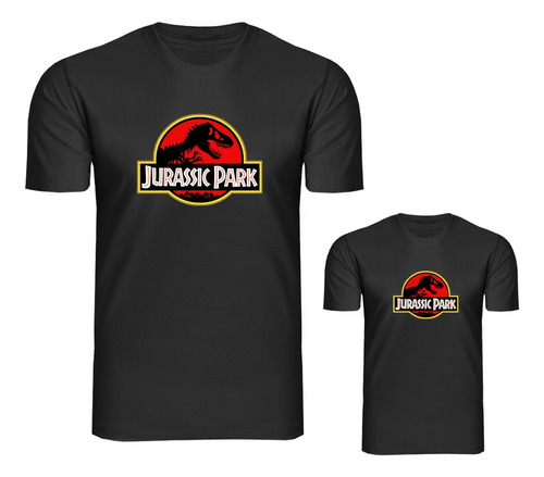 Kit Camiseta Tal Pai Tal Filho E Filha Camisa Jurassic Park