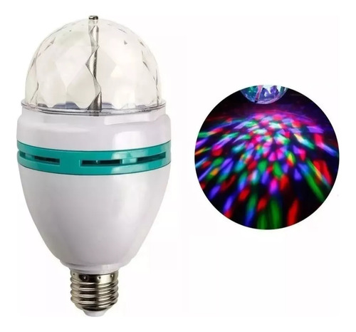 Bola Rayos 7 Cm Led Giratorias Colores 1.5w