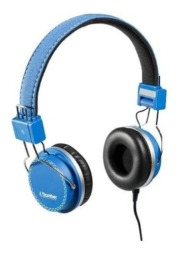 Fone De Ouvido Bomber Hb02 Headset Quake Azul Blue