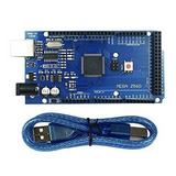 Arduino Mega 2560 Compatible R3 16au Robotica + Cable Usb