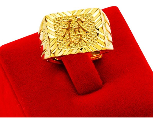 Joyas Doradas De Latón Anillo De Hombre De Oro Pesado