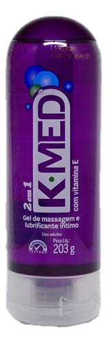 Kmed 2 Em 1 Lubrificante Íntimo 200ml Gel Massagem