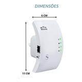 Repetidor Amplificador De Sinal Wifi 600mbps Botao Wps