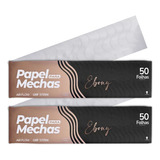 Kit 2 Papel Ecologico Para Mechas Ebony 11x47cm 100 Folhas