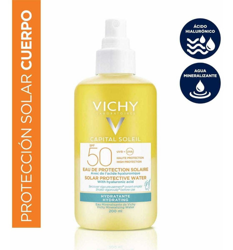 Vichy Ideal Solei Protector Solar X200ml Ip50 Agua Hidrtante