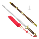 Espada Tai Chi Jian Kung Fu Treino Lâmina Rígida + Óleo