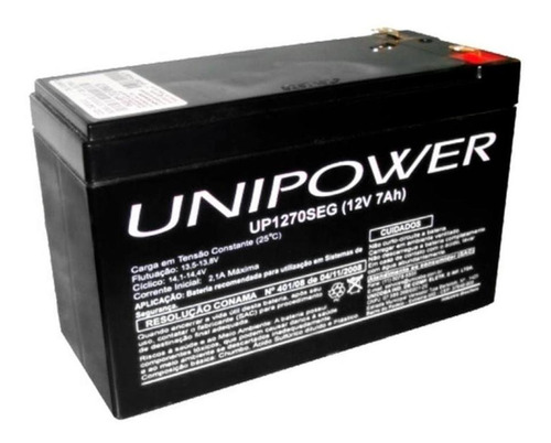 Bateria Selada Para Nobreak E Segurança 12v / 7ah - Unipower