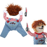 Divertida Ropa De Payaso Para Perros Y Gatos De Halloween M